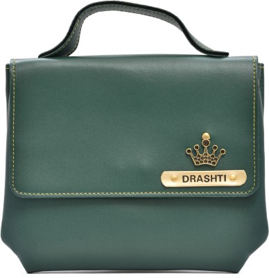 Vorak Ahimsa Green Sling Bag Vegan Leather Sling Bag