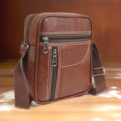 JairaJ Brown Sling Bag Men Sling Bag extra large