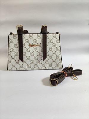 Aayu White Sling Bag FLORAL WHITE SLING BAG