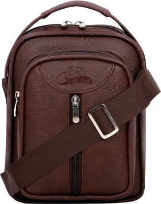 Leatherworld Brown Sling Bag Messenger Sling Bag