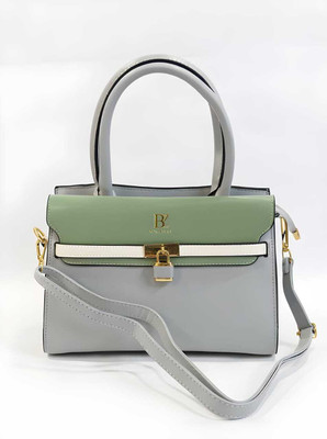 carry&style Grey Sling Bag Latest & Stylish Classic Tote Handbag with Mini Lock | Purse Sling Bag