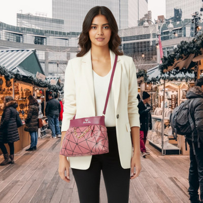 SISecommerce Maroon, Black Sling Bag Maroon Sling bag