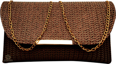 JIVON Brown Sling Bag net sling bag