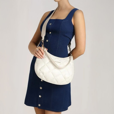 LINO PERROS White Shoulder Bag Women White Shoulder Bag