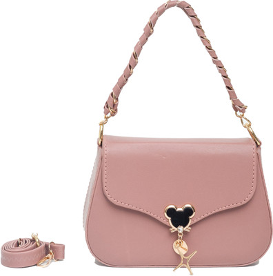 DESENCE Pink Sling Bag Stylish handy sling bag