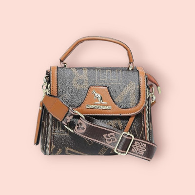 BATCAT Brown, Khaki Satchel Women Crossbody Double Strap Shoulder Bag Shoulder Luxury Designer