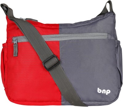 BAGS N PACKS Red Sling Bag Printed Cross Body Sling Bag for Boys & Girls(BNP 0225)- Red-Grey Clr