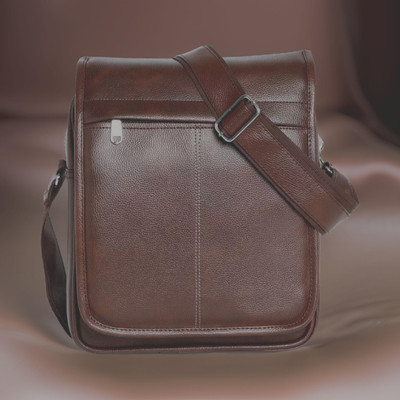 Shivra Brown Sling Bag Men Sling Bag extra large (S-11*8.5*3)