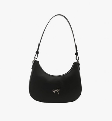 Kk collect Black Sling Bag Women PU Armpit Bag with Zipper