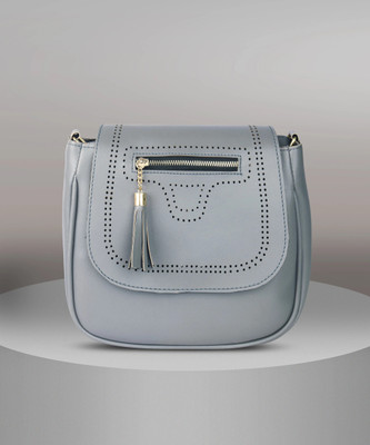 house of common Grey Sling Bag HC_LC SR-CHAIN-CUTTING-GREY