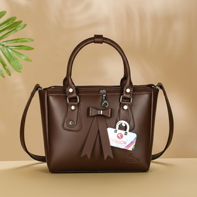 EVORK FASHION Brown Hand-held Bag Premium PU Leather Sling Bag for Women & Girls