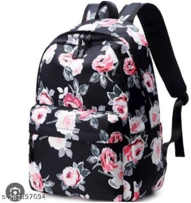 khatushyam collection Printed Bags | Printed School Backpack For Girls 30 L Backpack(Black)