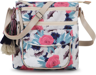 Anekaant White Sling Bag Rangoli