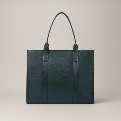 LINO PERROS Grey Tote Womens Deep Green Tote Bag