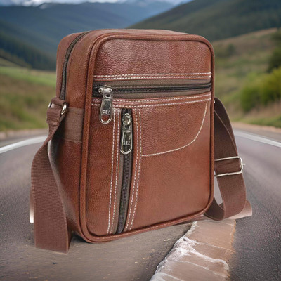 JairaJ Brown Sling Bag Men Sling Bag extra large