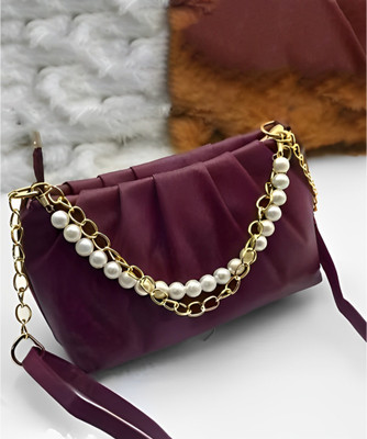 Cleto Black Sling Bag HAMZACLETO E23_MAROON_20