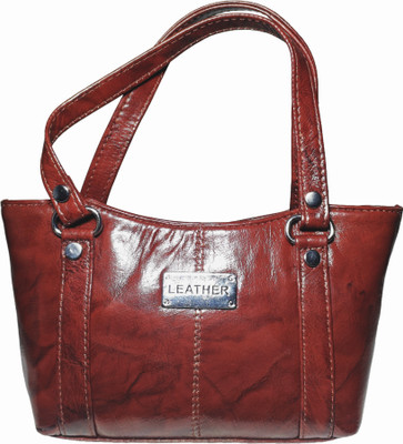 Clifton Maroon Hand-held Bag Women Genuine Leather Handbag Party & Casual Bag