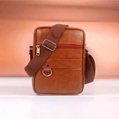 Morius Tan Sling Bag STYLISH MEN AND WOMEN SLING MESSENGER CROSS BODY CHEST BAG