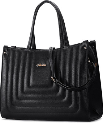 Alfira Black Tote stylish Tote bag (Laptop bag)for girls