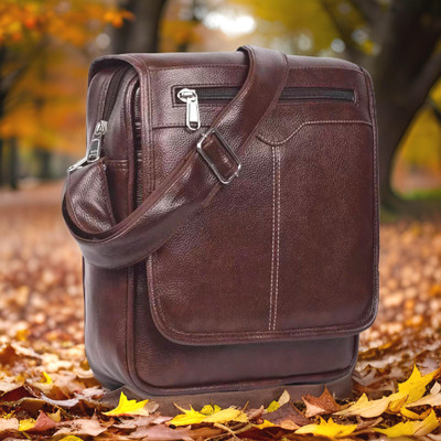 Shivra Brown Sling Bag Men Sling Bag side bag for men(S-11*11)