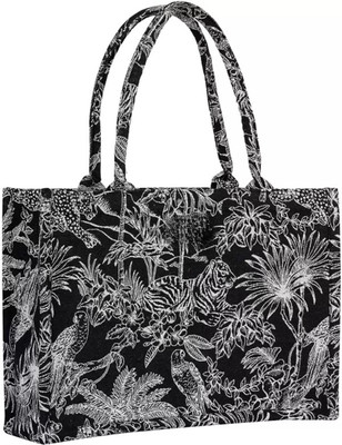 Elevyn XI Black, White Shoulder Bag Women Multicolor tote bag