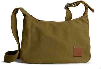 DailyObjects Green Sling Bag Olive Green March Crossbody Bag Regular