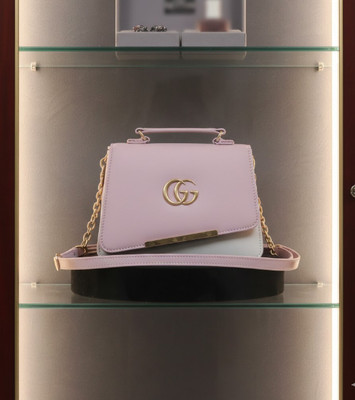 Aurevo Pink Sling Bag Elegant Chain Sling Bag