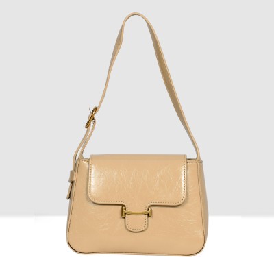 ESBEDA Beige Sling Bag Glossy Mini Sling Bag