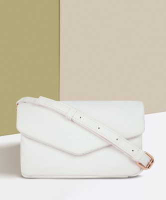 LINO PERROS White Shoulder Bag Womens White Hand Bag