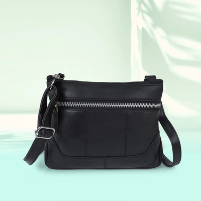 CIMONI Black Sling Bag Stylish Trendy Design Shoulder Crossbody Women Sling Bag