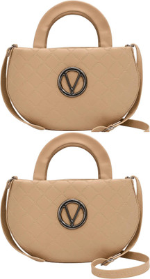 Yari Beige, White, White Sling Bag Stylish Forever Young Sling Bag For Women And Girls(Pack of 2)