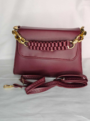 ANHAD GLOBAL TRADERS Maroon Hand-held Bag PLNSLGSTYLISH STRP