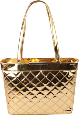 RICHRANGE Yellow Tote PolishPulse Quilted Shoulder Bag