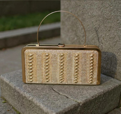 Trend james collection Gold Clutch Made in India