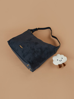 Ginger by Lifestyle Blue Shoulder Bag Solid Shoulder Bag with Cloud Charm