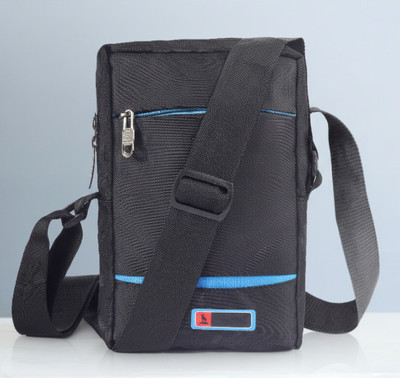 DEZiRE CRAfTS Blue, Black Sling Bag Stylish Shoulder Cross Body Office Business Bag Water Resistant for Men and Boys