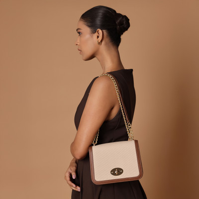 LINO PERROS White Sling Bag Women Off-White Shoulder Bag