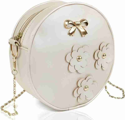 house of common White Sling Bag HAMZACAT_PRINT_C_22
