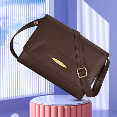 8LOVEES Brown Sling Bag brown stylish sling bag for women_trendy branded sling bag for latest women bag