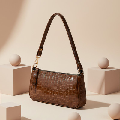 LEKHX Brown Sling Bag Trendy and Durable