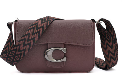 ALONZO Brown, Black Sling Bag sling bag Casual Crossbody Bag for Women