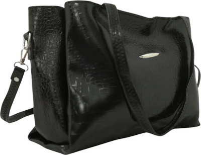 ROSHNI Black Shoulder Bag black Croco bag