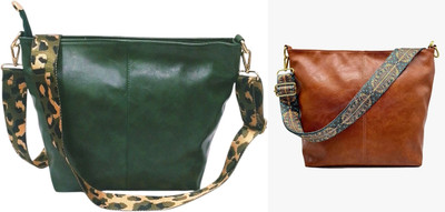 Dakota Brown, Green Sling Bag SKU05(Pack of 2)