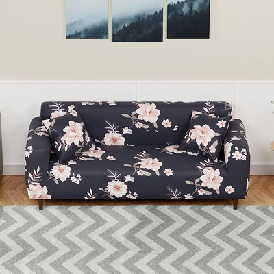 lukzer Polyester 1 Seater Sofa Floral Cover(Pack of 1 Floral Print)