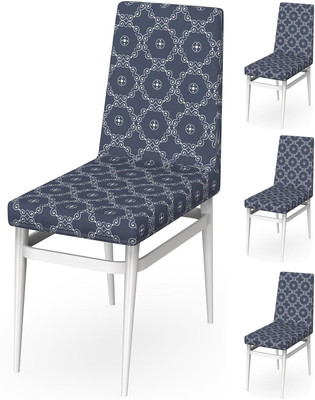 MY ARMOR Polyester Abstract 1 Seater Chair Cover(Ethnic Pattern Pack of 4)