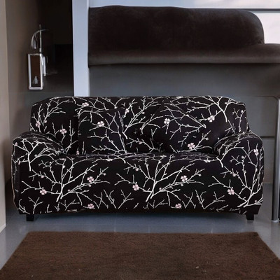 DFH Polyester Floral 3 Seater Sofa Cover(Multicolor Pack of 1)