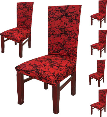 Gifts Island Polyester Abstract 1 Seater Chair Cover(Multicolor Pack of 6)