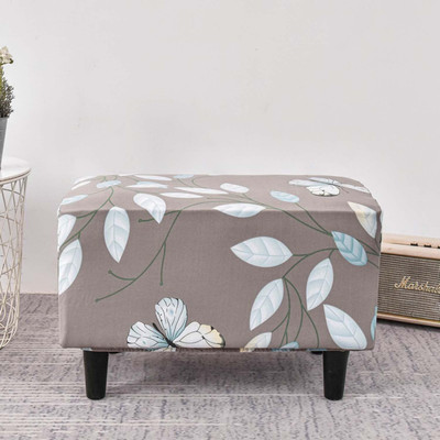 HOUSE OF QUIRK Polyester Abstract 1 Seater Chair Cover(Beige Pack of 1)