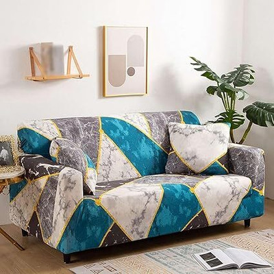 SIYA TEXTILES Polyester 3 Seater Sofa Floral Cover(Pack of 1 Multicolor)