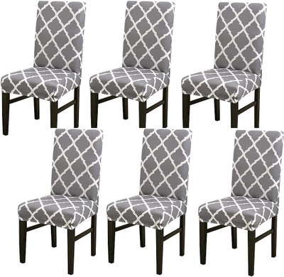 Polycotton Chair Cover(grey diamond Pack of 6)